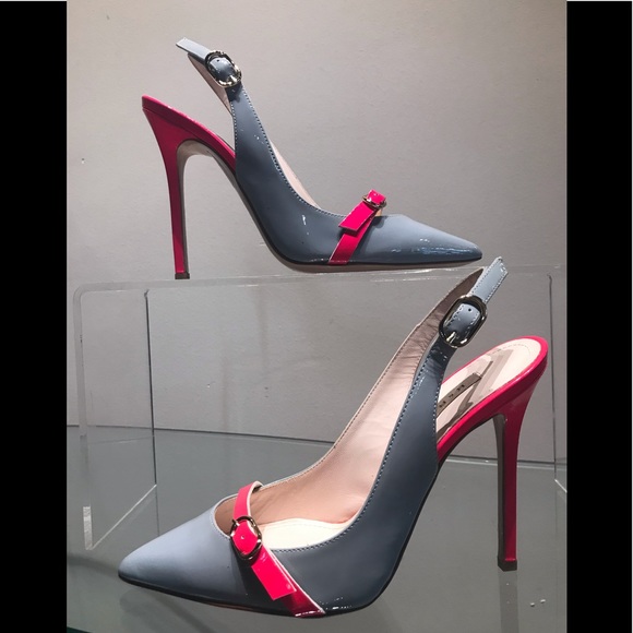 Renzi & R made in Italy grey/ neon pink sling HH